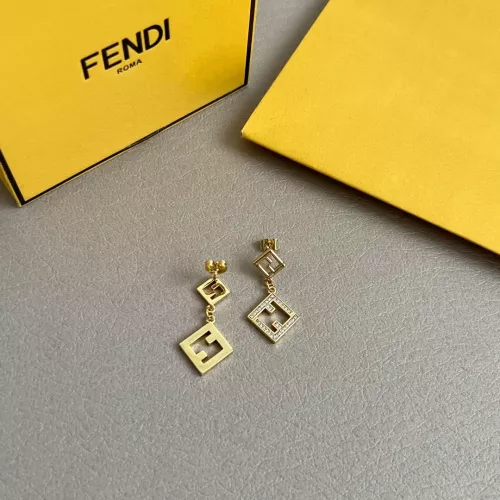 Replica Fendi Earrings For Women #1280804 $38.00 USD for Wholesale