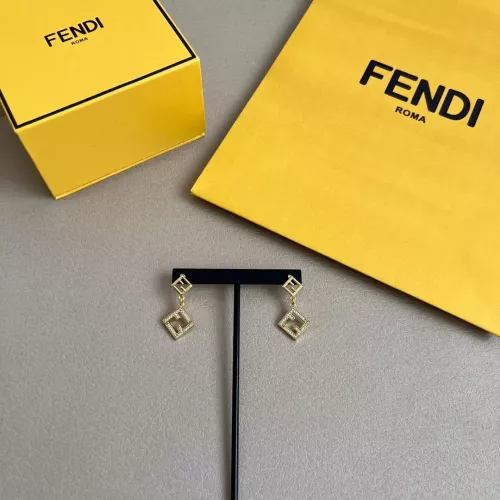 Replica Fendi Earrings For Women #1280804 $38.00 USD for Wholesale