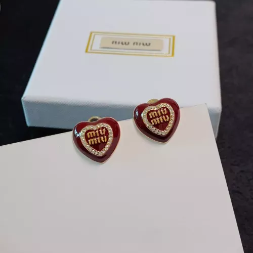 Replica MIU MIU Earrings For Women #1281025 $29.00 USD for Wholesale