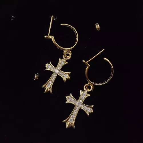 Wholesale Chrome Hearts Earrings For Women #1281415 $34.00 USD, Wholesale Quality Replica Chrome Hearts Earrings