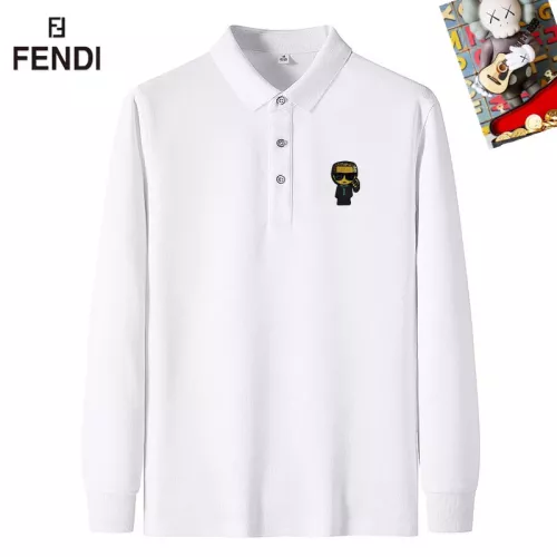 Wholesale Fendi T-Shirts Long Sleeved For Men #1281820 $40.00 USD, Wholesale Quality Replica Fendi T-Shirts