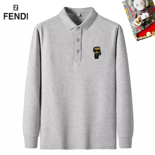 Wholesale Fendi T-Shirts Long Sleeved For Men #1281821 $40.00 USD, Wholesale Quality Replica Fendi T-Shirts