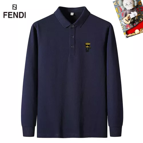 Wholesale Fendi T-Shirts Long Sleeved For Men #1281823 $40.00 USD, Wholesale Quality Replica Fendi T-Shirts