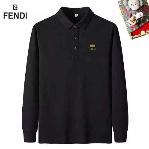 Wholesale Fendi T-Shirts Long Sleeved For Men #1281824 $40.00 USD, Wholesale Quality Replica Fendi T-Shirts