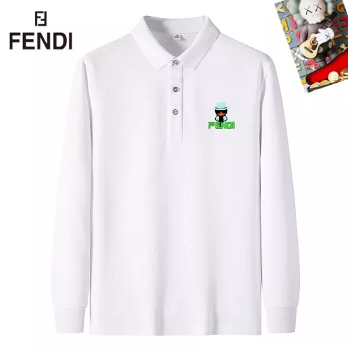 Wholesale Fendi T-Shirts Long Sleeved For Men #1281825 $40.00 USD, Wholesale Quality Replica Fendi T-Shirts