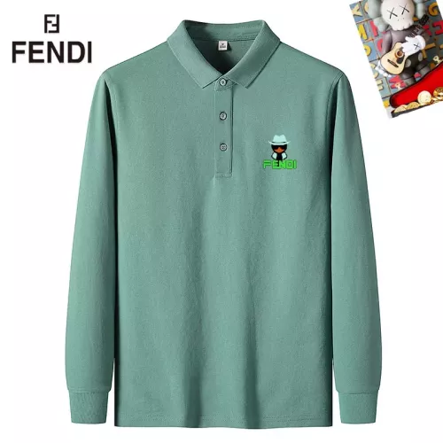 Wholesale Fendi T-Shirts Long Sleeved For Men #1281827 $40.00 USD, Wholesale Quality Replica Fendi T-Shirts