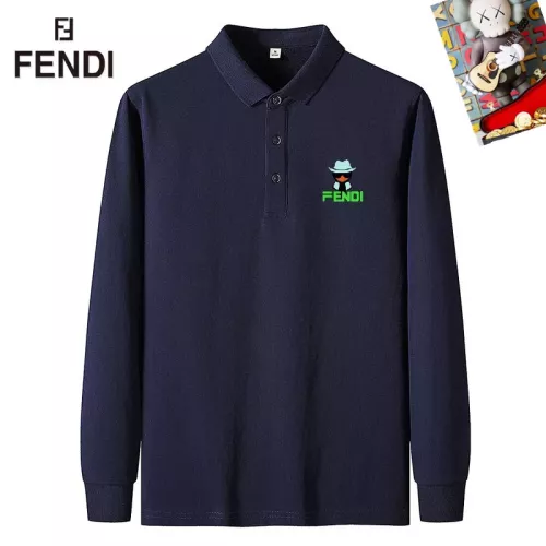 Wholesale Fendi T-Shirts Long Sleeved For Men #1281828 $40.00 USD, Wholesale Quality Replica Fendi T-Shirts