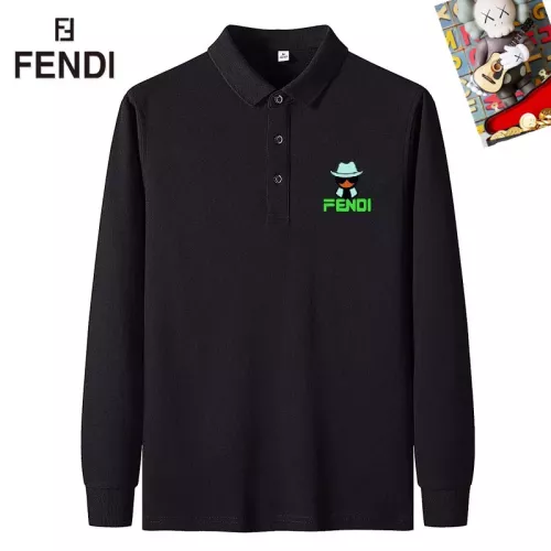 Wholesale Fendi T-Shirts Long Sleeved For Men #1281829 $40.00 USD, Wholesale Quality Replica Fendi T-Shirts