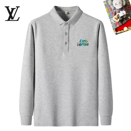 Wholesale Louis Vuitton LV T-Shirts Long Sleeved For Men #1281856 $40.00 USD, Wholesale Quality Replica Louis Vuitton LV T-Shirts