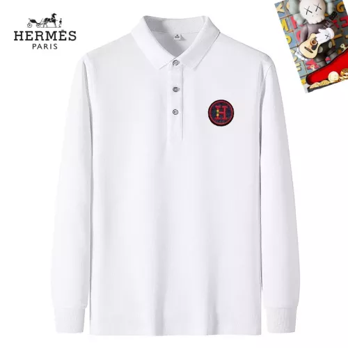 Wholesale Hermes T-Shirts Long Sleeved For Men #1281900 $40.00 USD, Wholesale Quality Replica Hermes T-Shirts