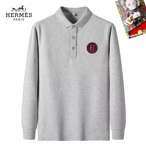 Wholesale Hermes T-Shirts Long Sleeved For Men #1281902 $40.00 USD, Wholesale Quality Replica Hermes T-Shirts