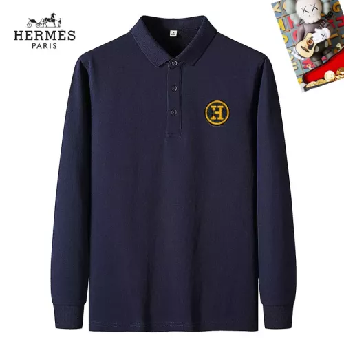 Wholesale Hermes T-Shirts Long Sleeved For Men #1281905 $40.00 USD, Wholesale Quality Replica Hermes T-Shirts