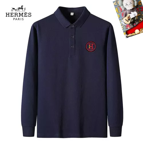 Wholesale Hermes T-Shirts Long Sleeved For Men #1281906 $40.00 USD, Wholesale Quality Replica Hermes T-Shirts