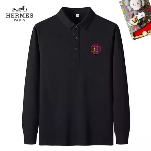 Wholesale Hermes T-Shirts Long Sleeved For Men #1281908 $40.00 USD, Wholesale Quality Replica Hermes T-Shirts