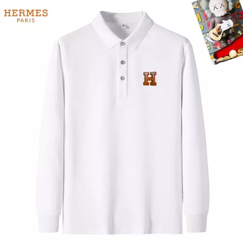 Wholesale Hermes T-Shirts Long Sleeved For Men #1281909 $40.00 USD, Wholesale Quality Replica Hermes T-Shirts