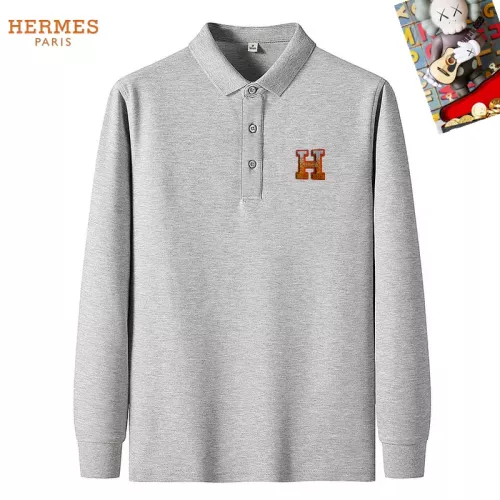 Wholesale Hermes T-Shirts Long Sleeved For Men #1281910 $40.00 USD, Wholesale Quality Replica Hermes T-Shirts