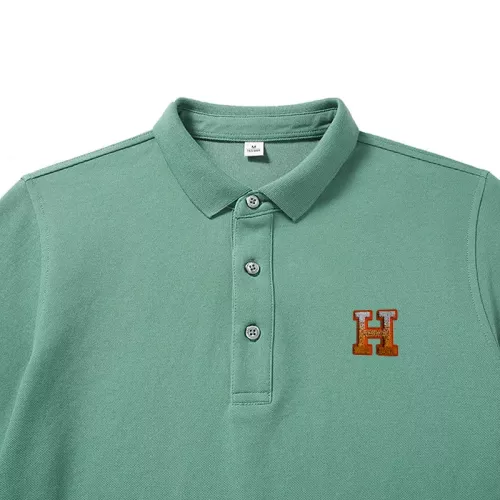 Replica Hermes T-Shirts Long Sleeved For Men #1281911 $40.00 USD for Wholesale