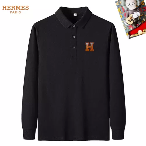 Wholesale Hermes T-Shirts Long Sleeved For Men #1281913 $40.00 USD, Wholesale Quality Replica Hermes T-Shirts