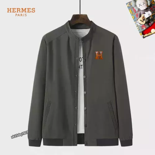 Wholesale Hermes Jackets Long Sleeved For Men #1281928 $60.00 USD, Wholesale Quality Replica Hermes Jackets