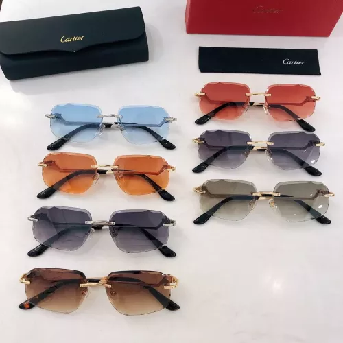 Replica Cartier AAA Quality Sunglassess #1281976 $60.00 USD for Wholesale