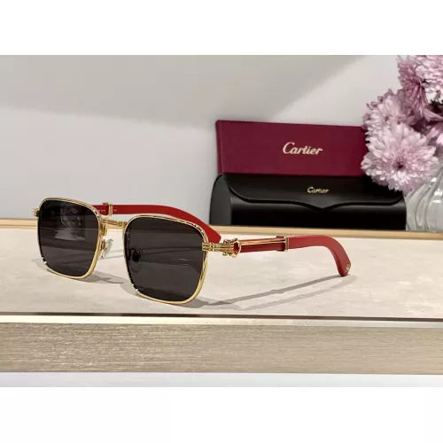 Wholesale Cartier AAA Quality Sunglassess #1281991 $60.00 USD, Wholesale Quality Replica Cartier AAA Quality Sunglassess