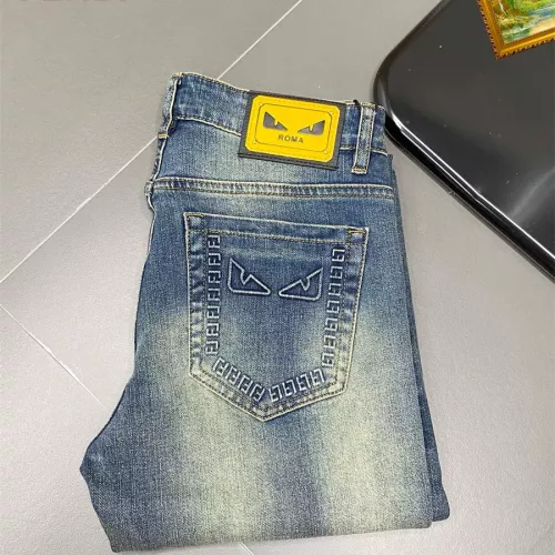 Wholesale Fendi Jeans For Men #1282227 $48.00 USD, Wholesale Quality Replica Fendi Jeans