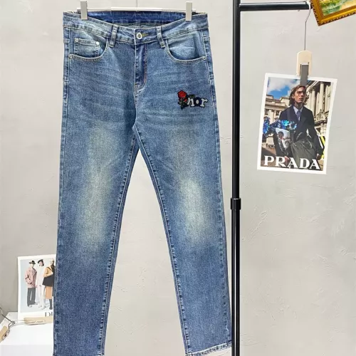 Replica Christian Dior Jeans For Men #1282285 $48.00 USD for Wholesale