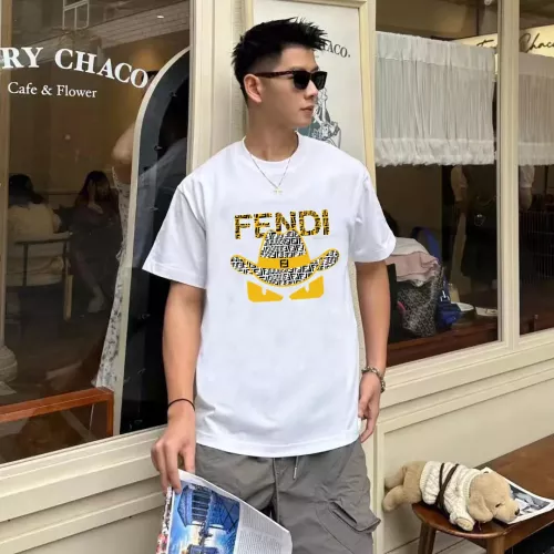 Replica Fendi T-Shirts Short Sleeved For Unisex #1282376 $34.00 USD for Wholesale