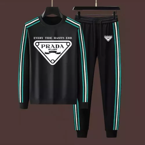 Wholesale Prada Tracksuits Long Sleeved For Men #1282456 $88.00 USD, Wholesale Quality Replica Prada Tracksuits