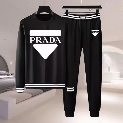 Wholesale Prada Tracksuits Long Sleeved For Men #1282467 $88.00 USD, Wholesale Quality Replica Prada Tracksuits