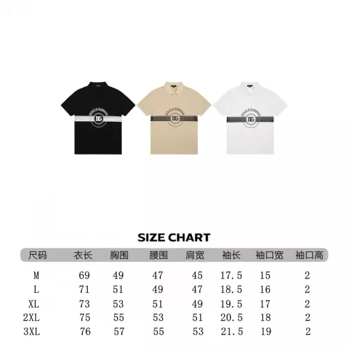 Replica Dolce & Gabbana D&G T-Shirts Short Sleeved For Men #1282548 $38.00 USD for Wholesale