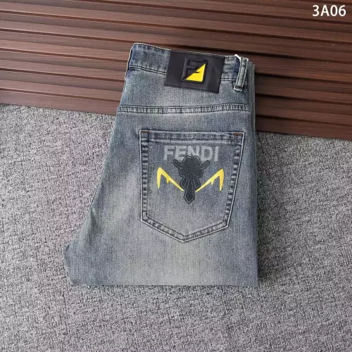 Wholesale Fendi Jeans For Men #1282645 $42.00 USD, Wholesale Quality Replica Fendi Jeans