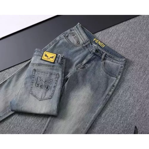 Replica Fendi Jeans For Men #1282650 $42.00 USD for Wholesale