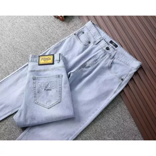 Replica Fendi Jeans For Men #1282652 $42.00 USD for Wholesale