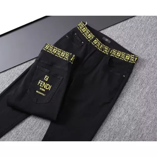 Replica Fendi Jeans For Men #1282653 $42.00 USD for Wholesale