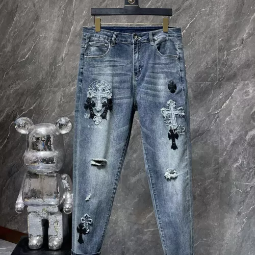 Wholesale Chrome Hearts Jeans For Unisex #1282909 $64.00 USD, Wholesale Quality Replica Chrome Hearts Jeans