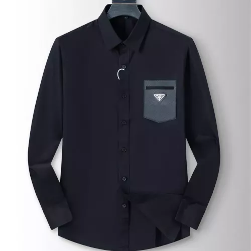 Wholesale Prada Shirts Long Sleeved For Men #1282940 $40.00 USD, Wholesale Quality Replica Prada Shirts