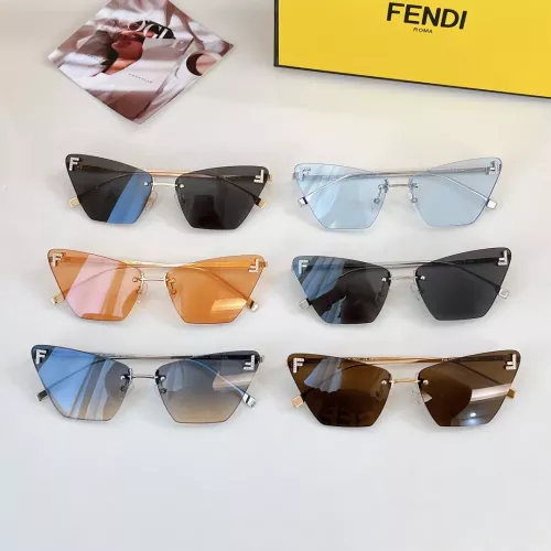 Replica Fendi AAA Quality Sunglasses #1282946 $60.00 USD for Wholesale