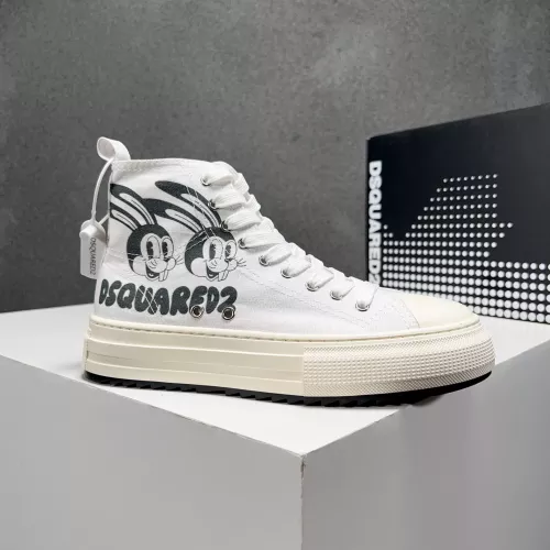 Replica Dsquared High Tops Shoes For Men #1282982 $105.00 USD for Wholesale