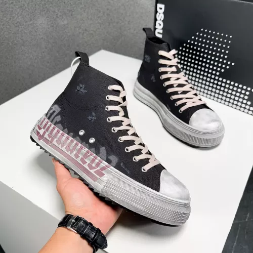 Replica Dsquared High Tops Shoes For Men #1282990 $105.00 USD for Wholesale