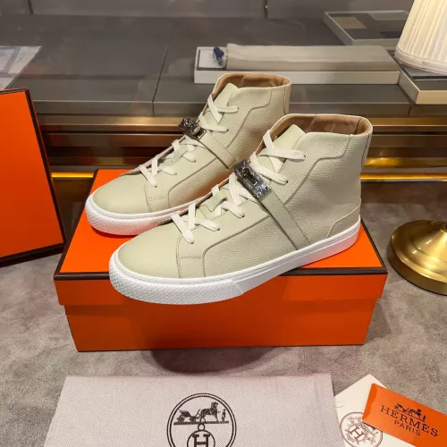 Wholesale Hermes High Tops Shoes For Men #1282992 $130.00 USD, Wholesale Quality Replica Hermes High Tops Shoes