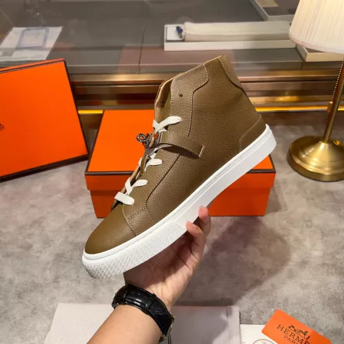 Replica Hermes High Tops Shoes For Men #1282993 $130.00 USD for Wholesale