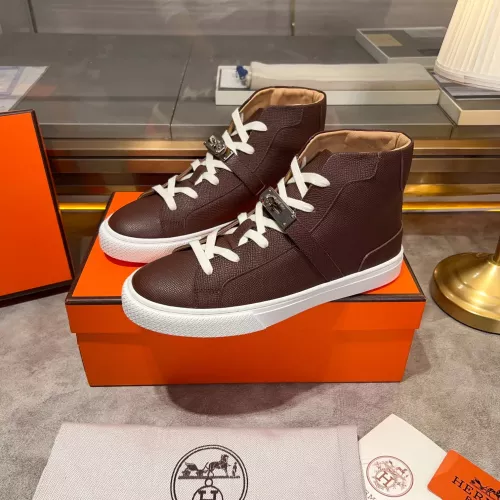 Wholesale Hermes High Tops Shoes For Men #1282994 $130.00 USD, Wholesale Quality Replica Hermes High Tops Shoes