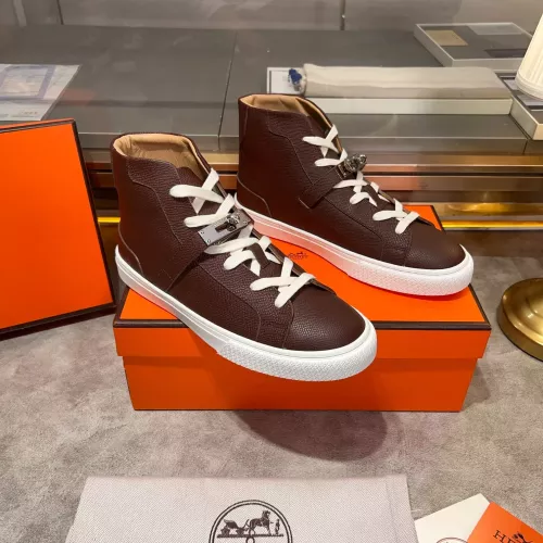 Replica Hermes High Tops Shoes For Men #1282994 $130.00 USD for Wholesale