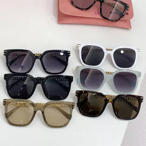 Replica MIU MIU AAA Quality Sunglasses #1283455 $60.00 USD for Wholesale