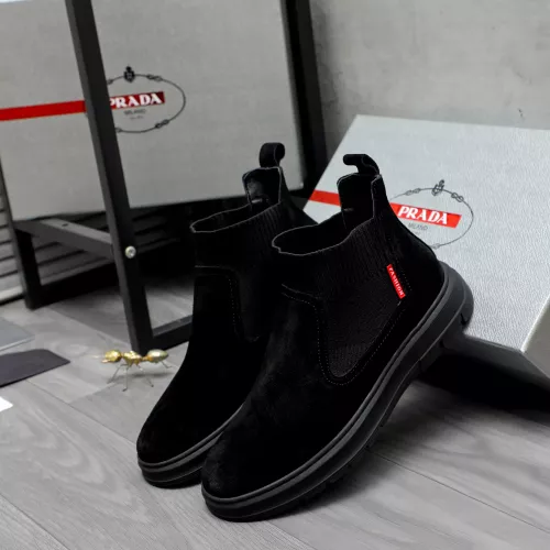 Replica Prada Boots For Men #1283553 $85.00 USD for Wholesale