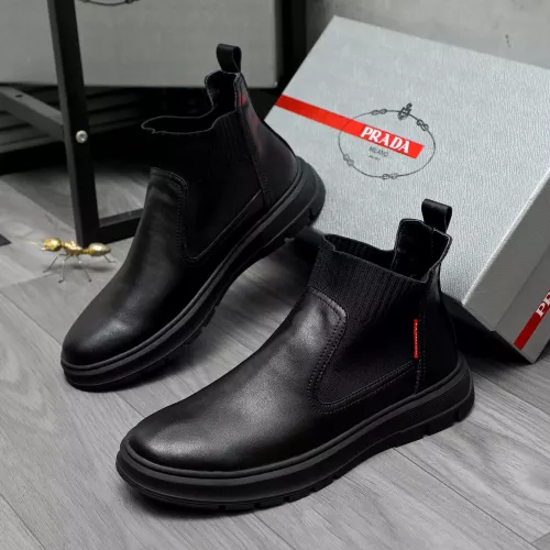 Wholesale Prada Boots For Men #1283562 $85.00 USD, Wholesale Quality Replica Prada Boots