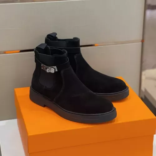 Replica Hermes Boots For Men #1283574 $162.00 USD for Wholesale