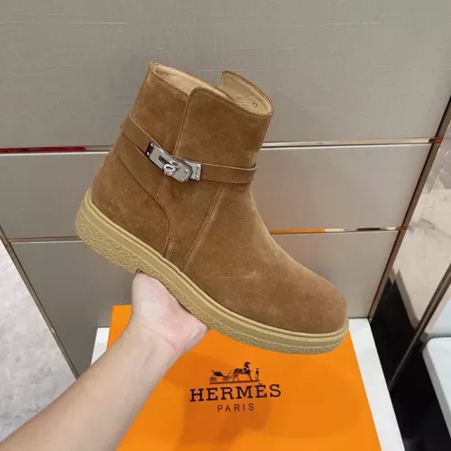 Replica Hermes Boots For Men #1283581 $162.00 USD for Wholesale