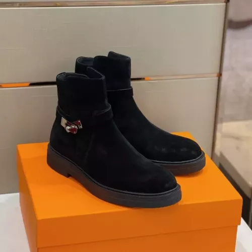 Replica Hermes Boots For Men #1283582 $162.00 USD for Wholesale